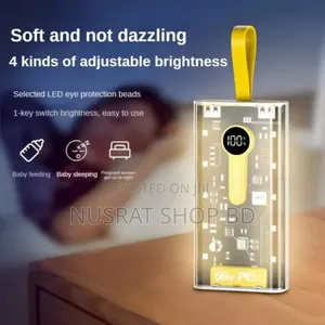 Transparent 66w High-Speed Power Bank – 20000mah, Pd 22w
Code : 10538