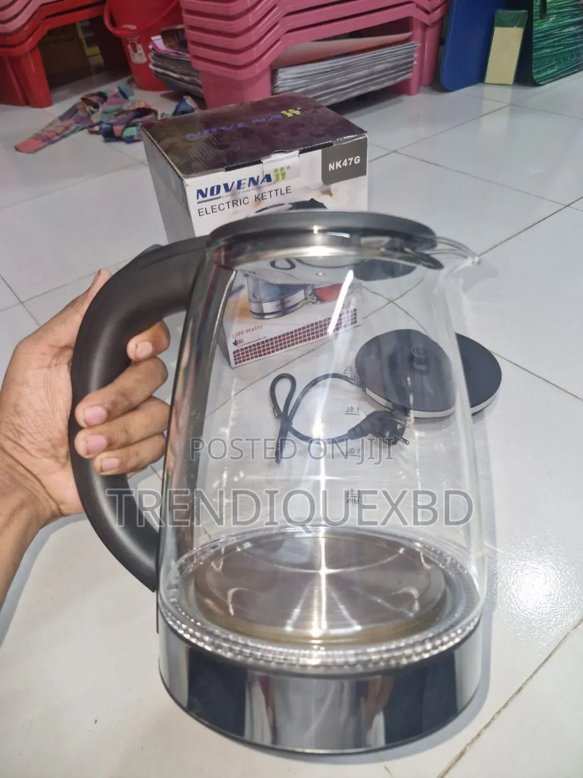 Novena 2l Glass Electric Kettle – 1500w Fast Boil, High-Quality