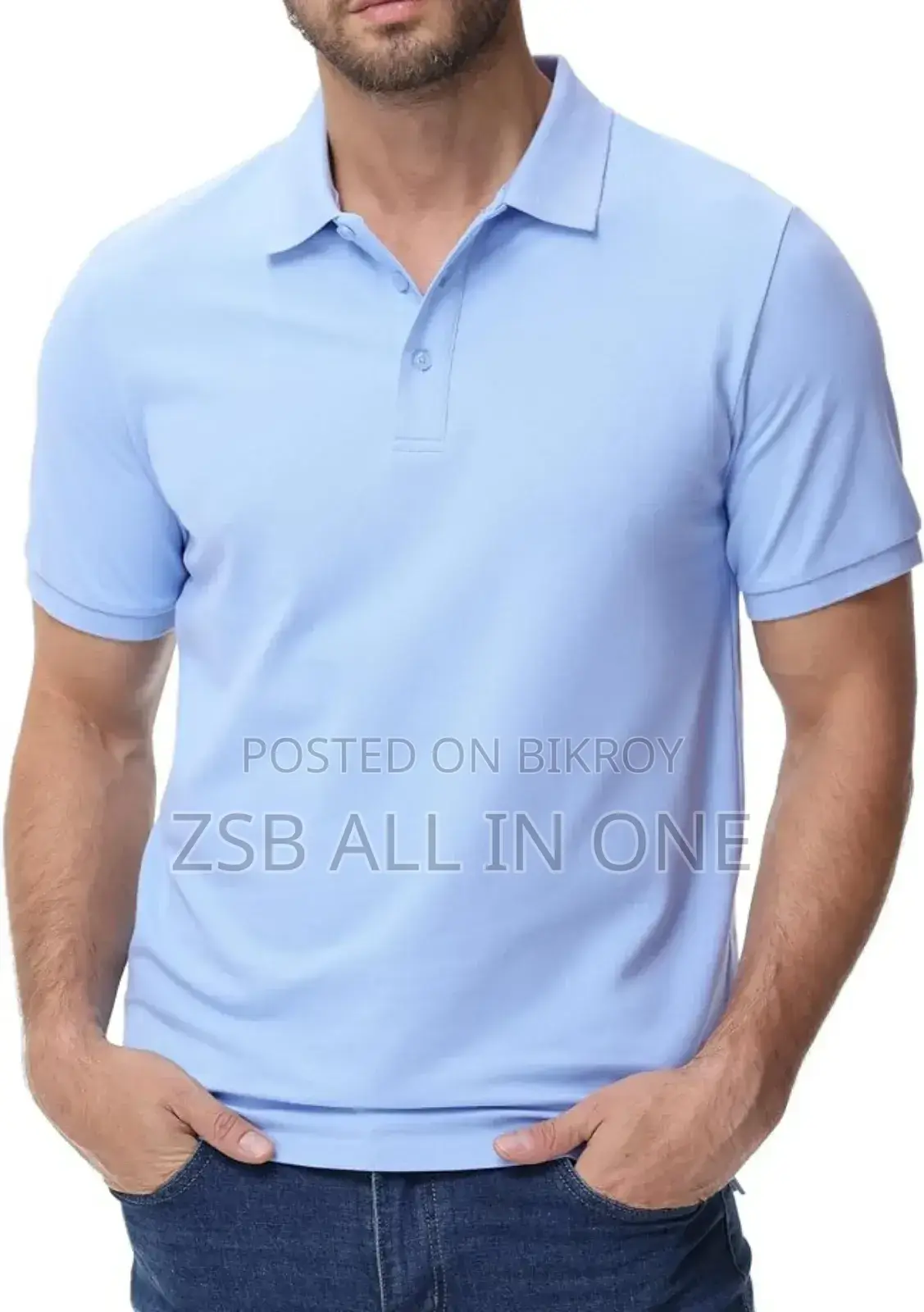 Formal Solid Polo Shirt 100% Cotton for Boys