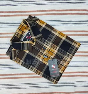*Shy Looks Pure Cotton Full Sleeve Check Print Shirt for Men's*