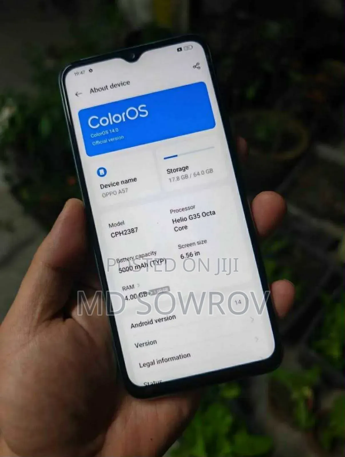 New Oppo A57 64 GB Blue