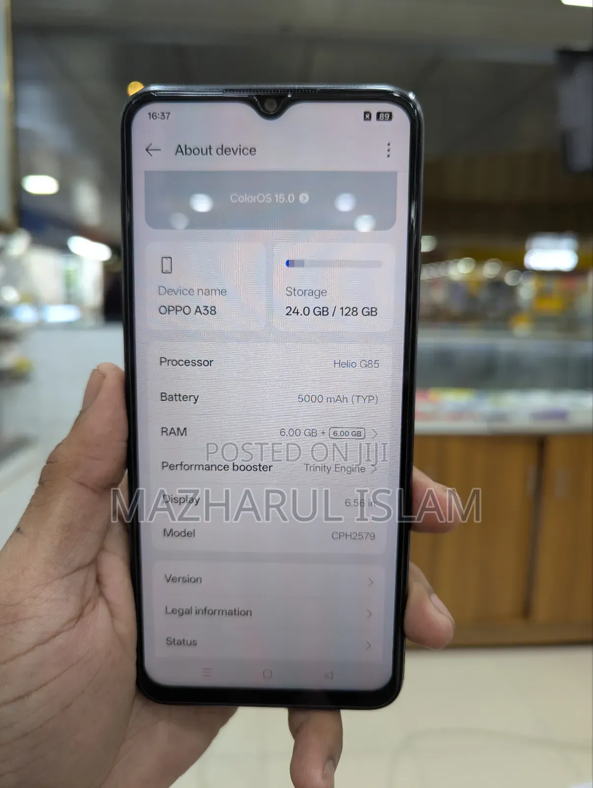 Oppo A38 128 GB Black