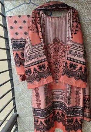 Ready Made Pure Dubai Silk Digital Print Three Piece