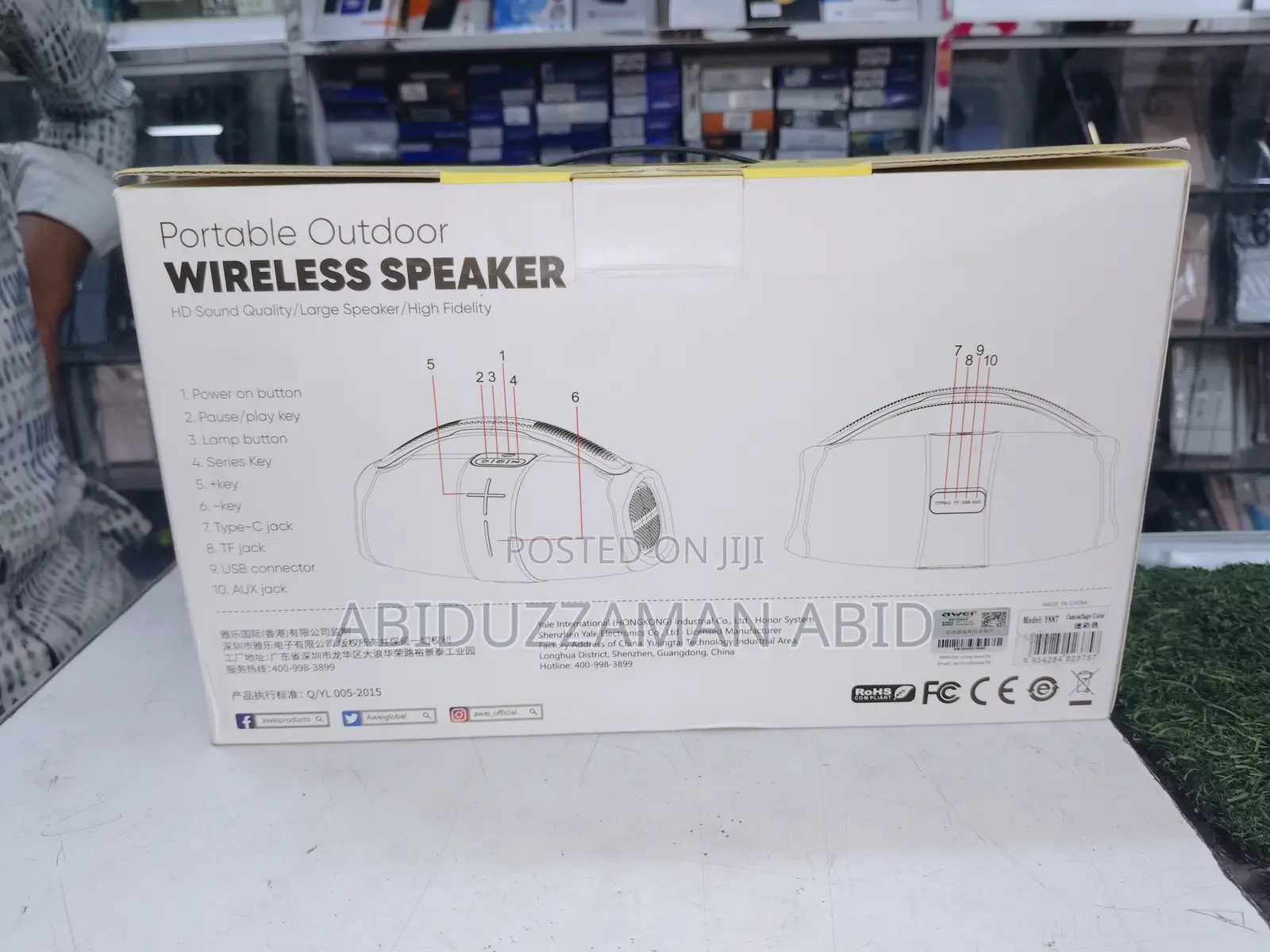 Awei Y887 Portable Bluetooth Outdoor Speaker