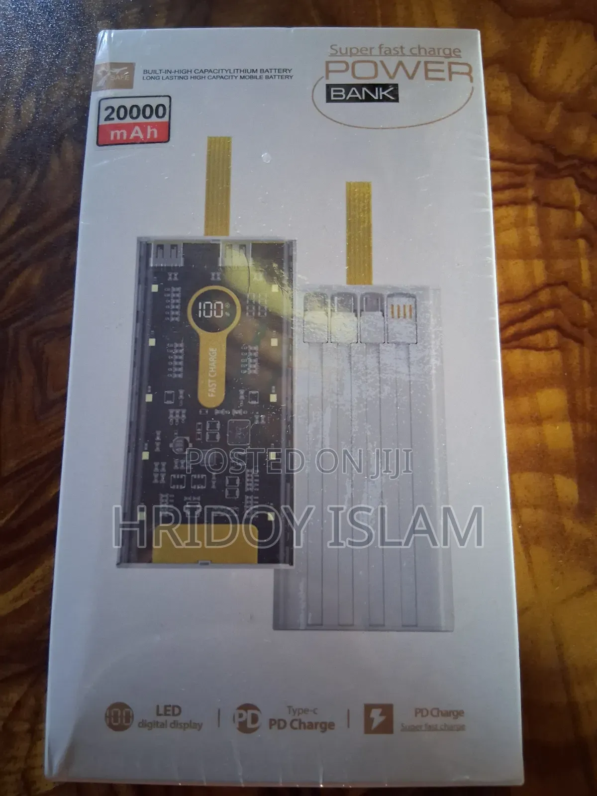 20000mah Transparent 22.5 W First Charging Power Bank Portable Fast