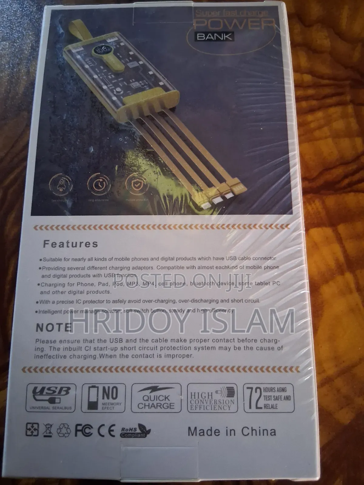 20000mah Transparent 22.5 W First Charging Power Bank Portable Fast