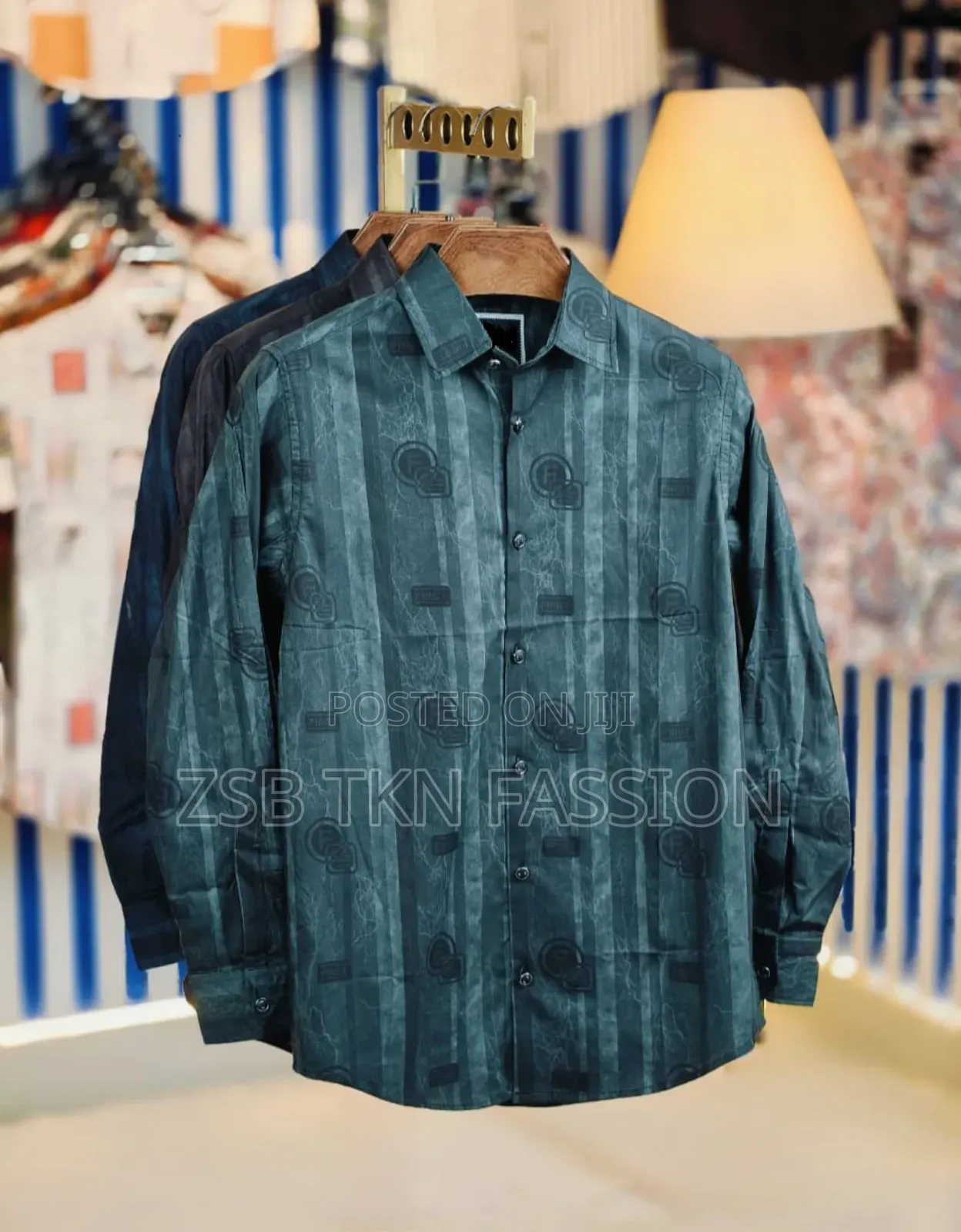 Black Pure Cotton Full Sleeve Shirt