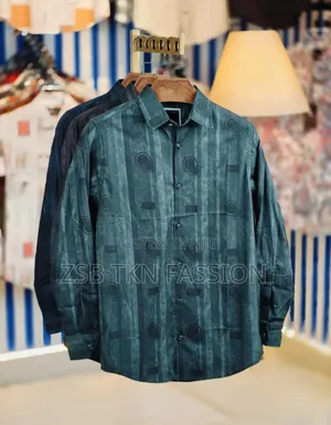 Photo - Black Pure Cotton Full Sleeve Shirt