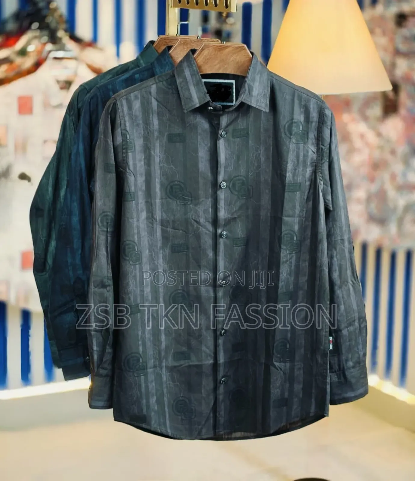 Black Pure Cotton Full Sleeve Shirt