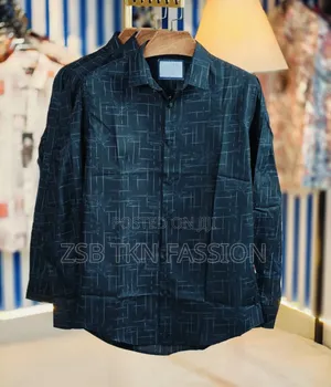 Black Pure Cotton Full Sleeve Shirt