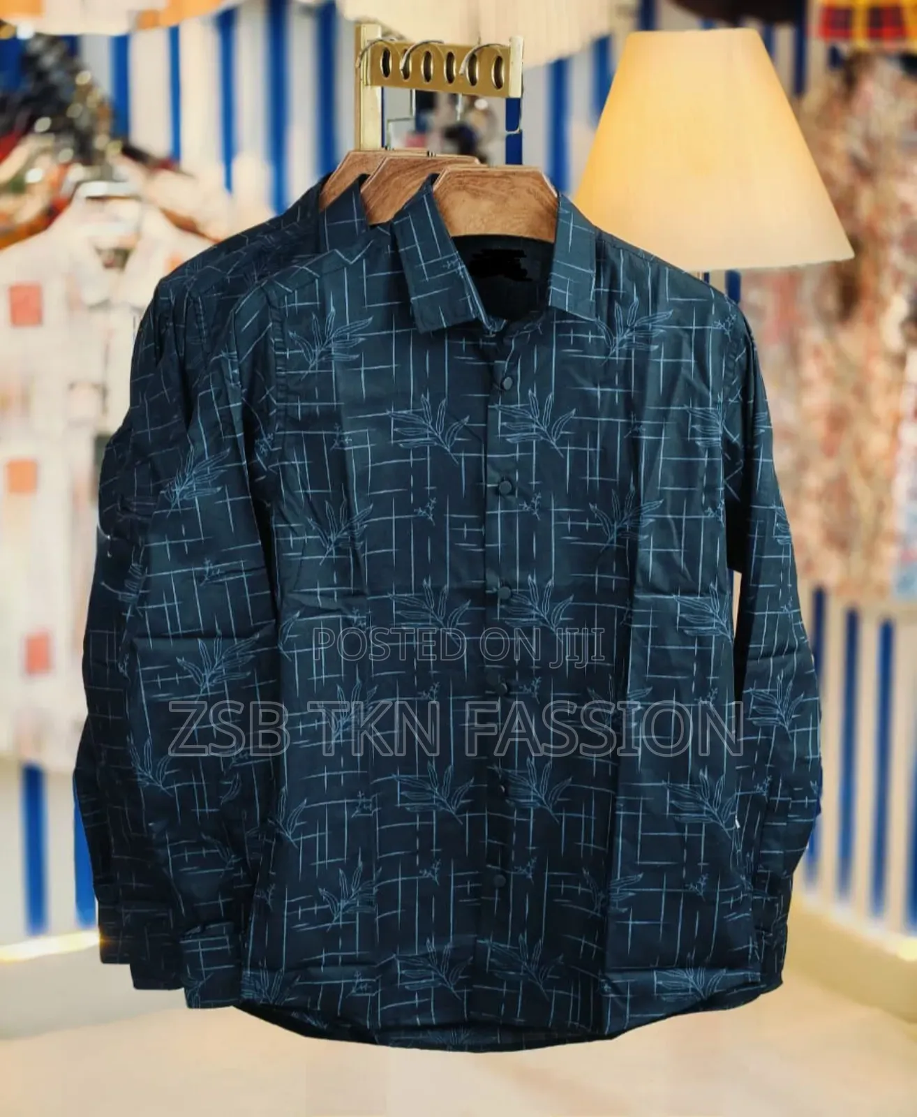 Black Pure Cotton Full Sleeve Shirt