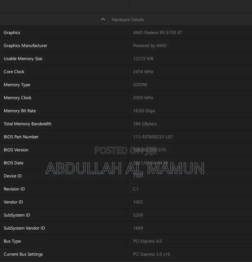 Rx6700xt Pro Challenger 12gb Oc