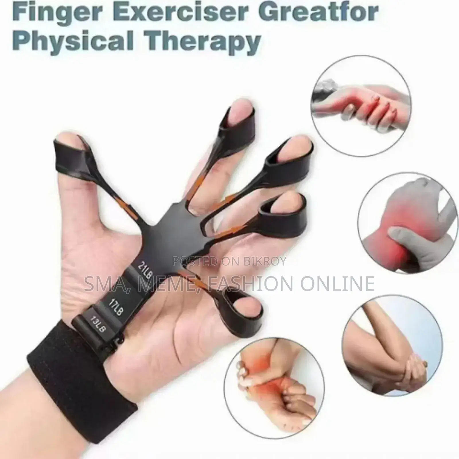 1 Piece Finger Gripper Guitar Finger Exerciser Hand Strengthener