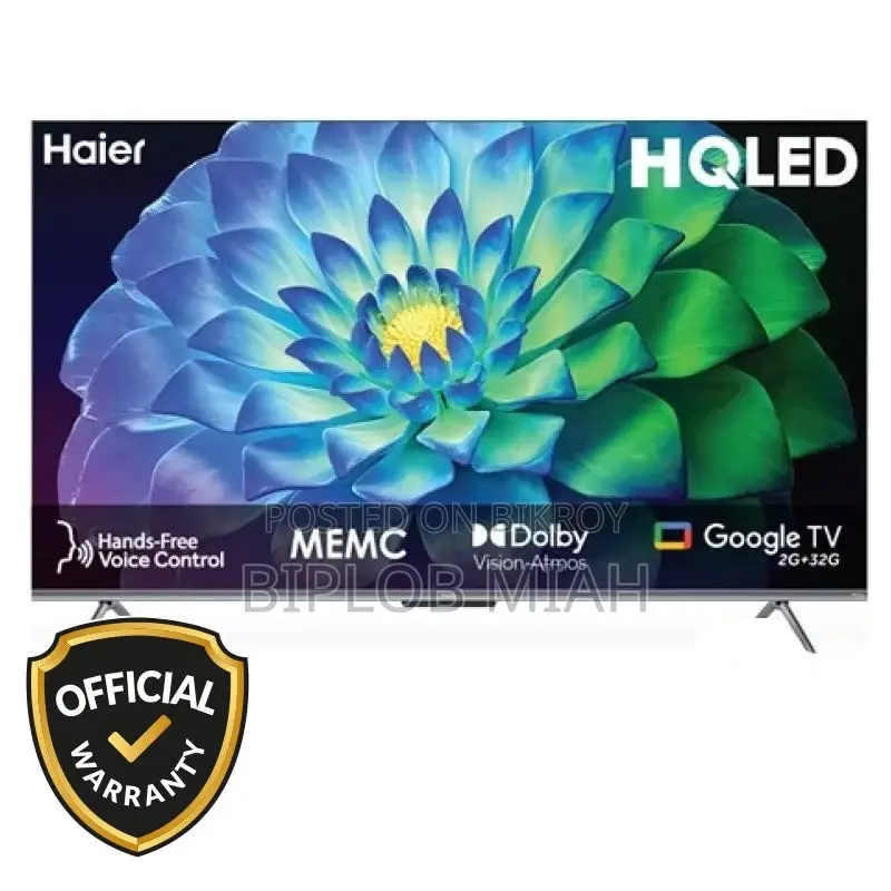 Haier H50P7UX 50 Inch Voice Control HQLED Smart Google TV