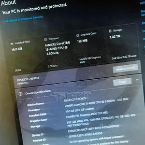 Desktop Computer 16GB Intel Core I5 SSD 1T