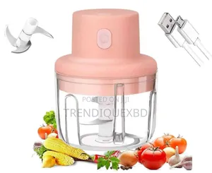 Photo - Rechargeable Electric Garlic Chopper Usb Mini Food Grinder for Kitchen