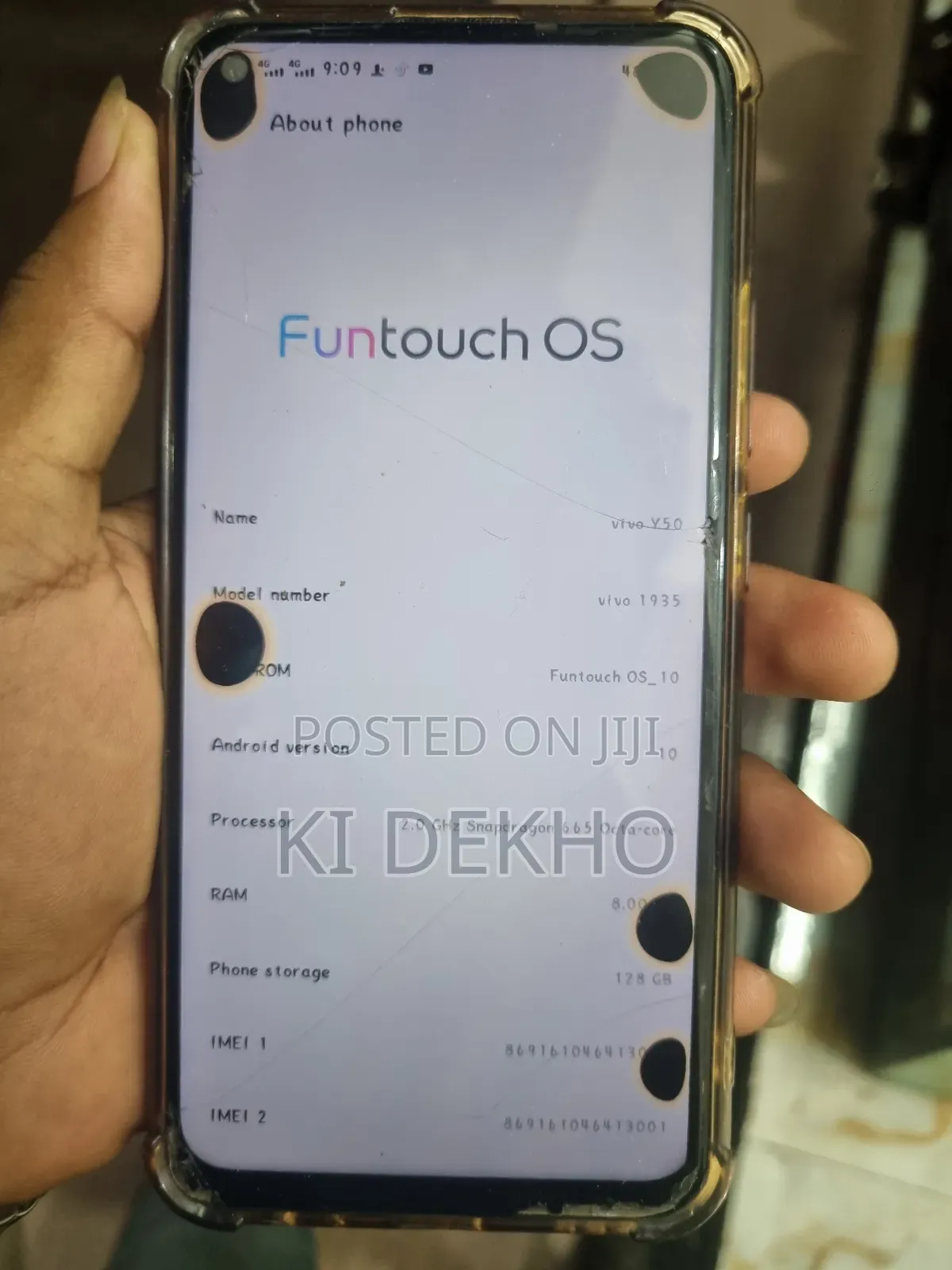 Vivo Y50 128 GB Blue