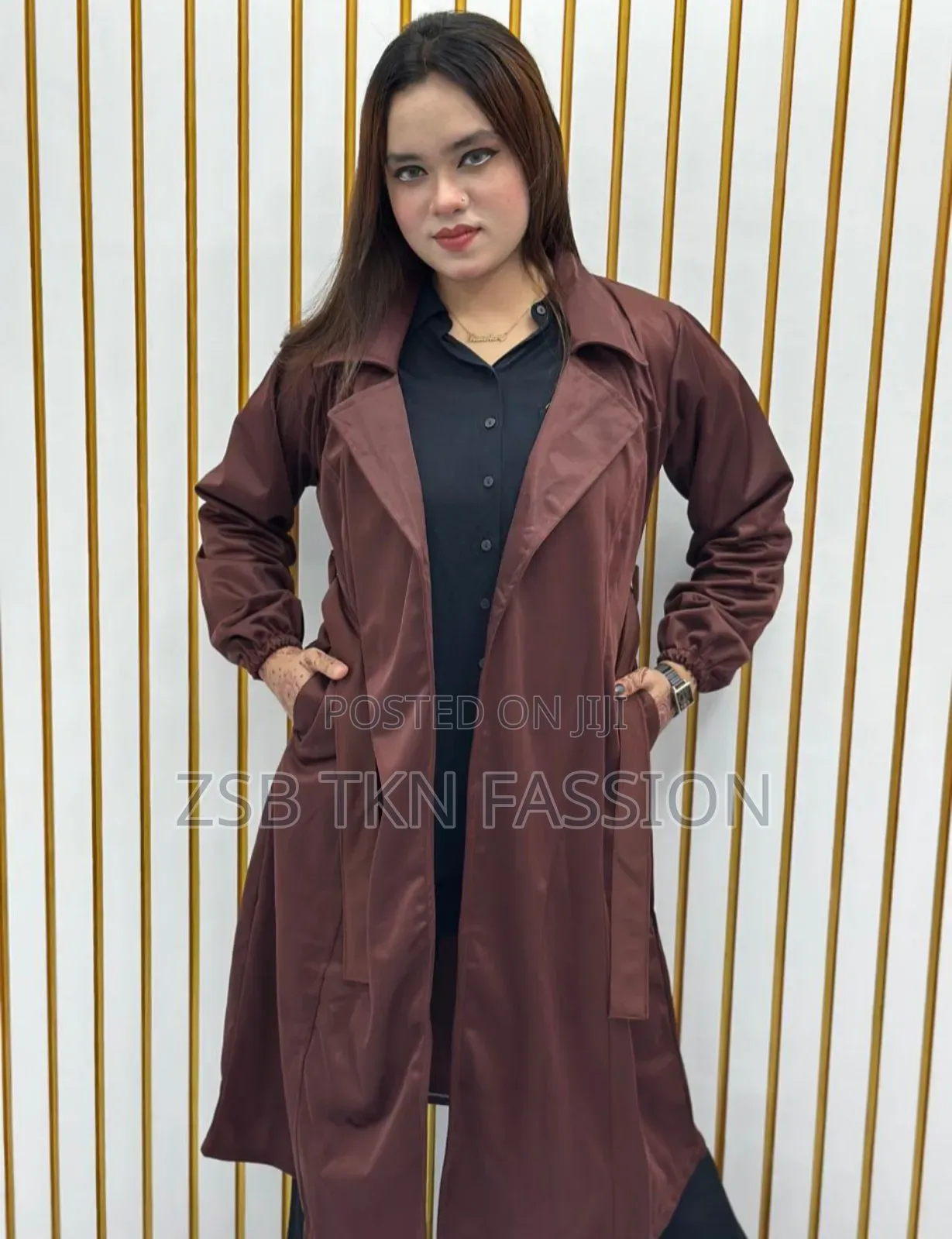 Stylish Ladies Overcoat (Belt System) নতুন আপডেট