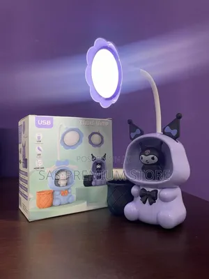 Photo - Kuromi Cartoon Led Desk Lamp With Pencil Sharpener Pen Holder