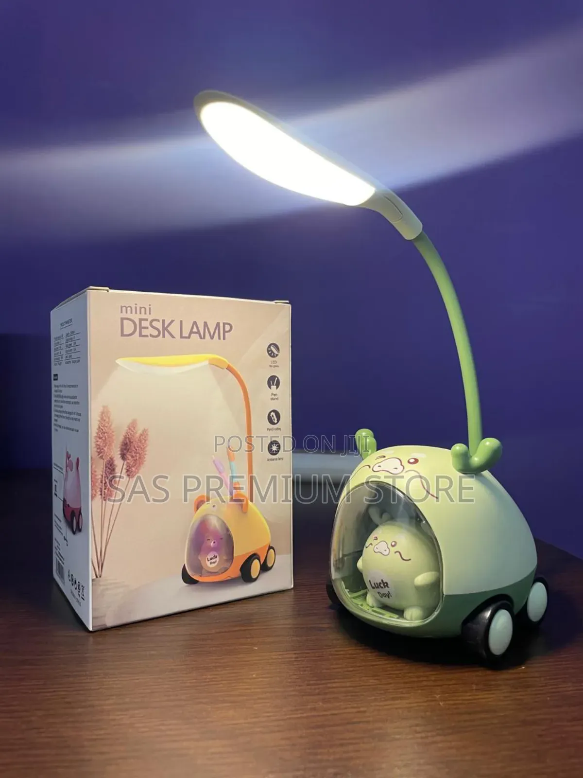 Kuromi Cartoon Led Desk Lamp With Pencil Sharpener Pen Holder