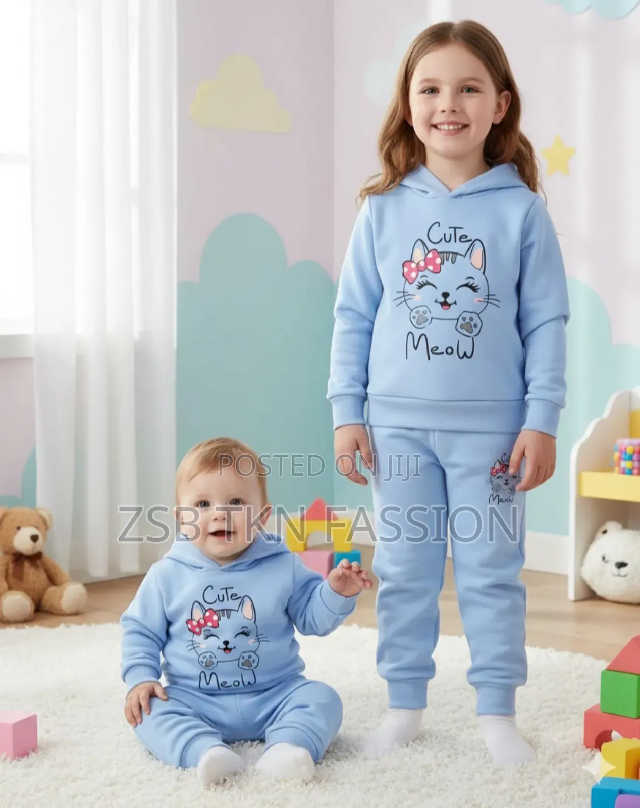 Elegant Stylish Baby Hoodie Set 1 Hudi 1 Pant