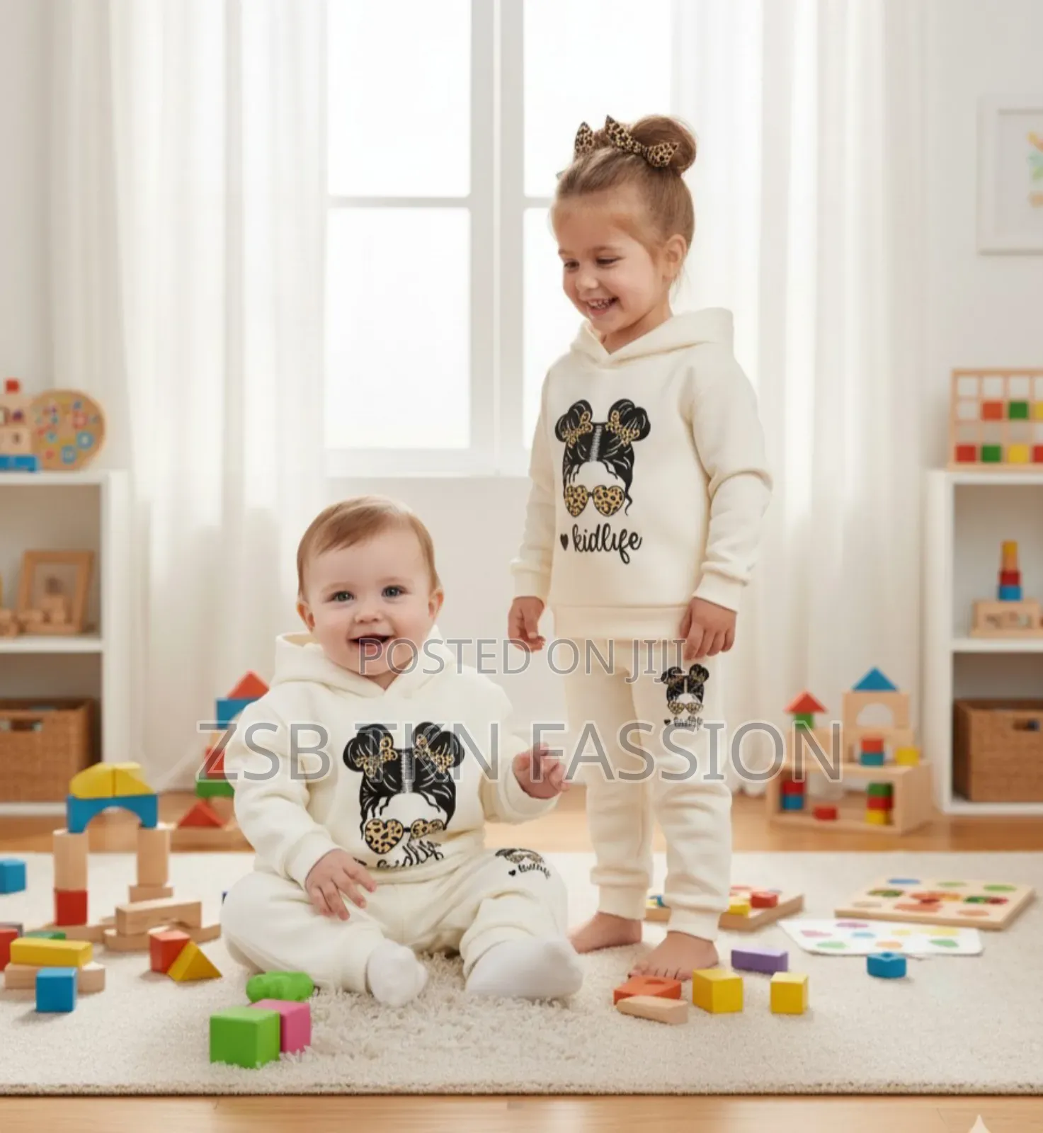 Elegant Stylish Baby Hoodie Set 1 Hudi 1 Pant