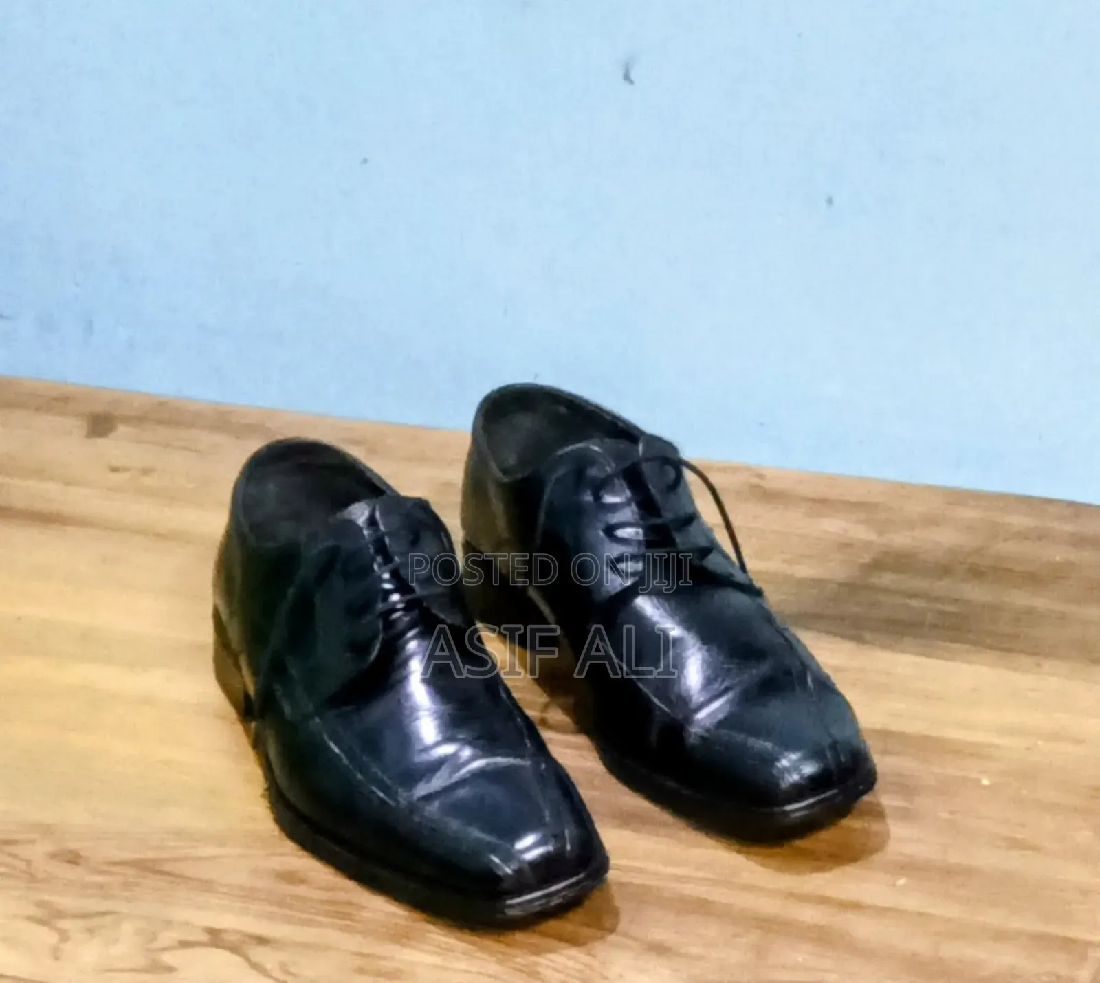 Black Leather Formal Shoe (Size :41)