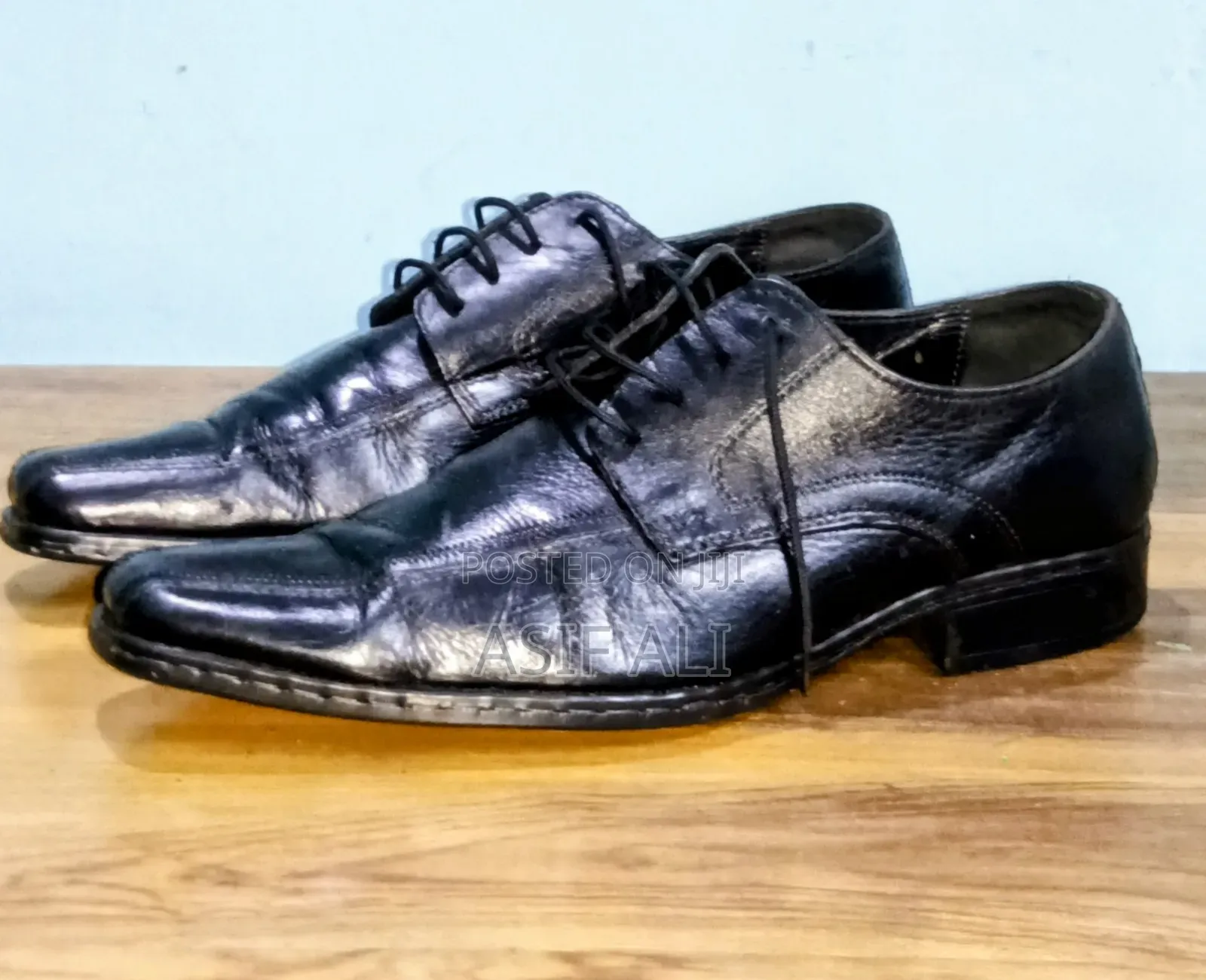 Black Leather Formal Shoe (Size :41)