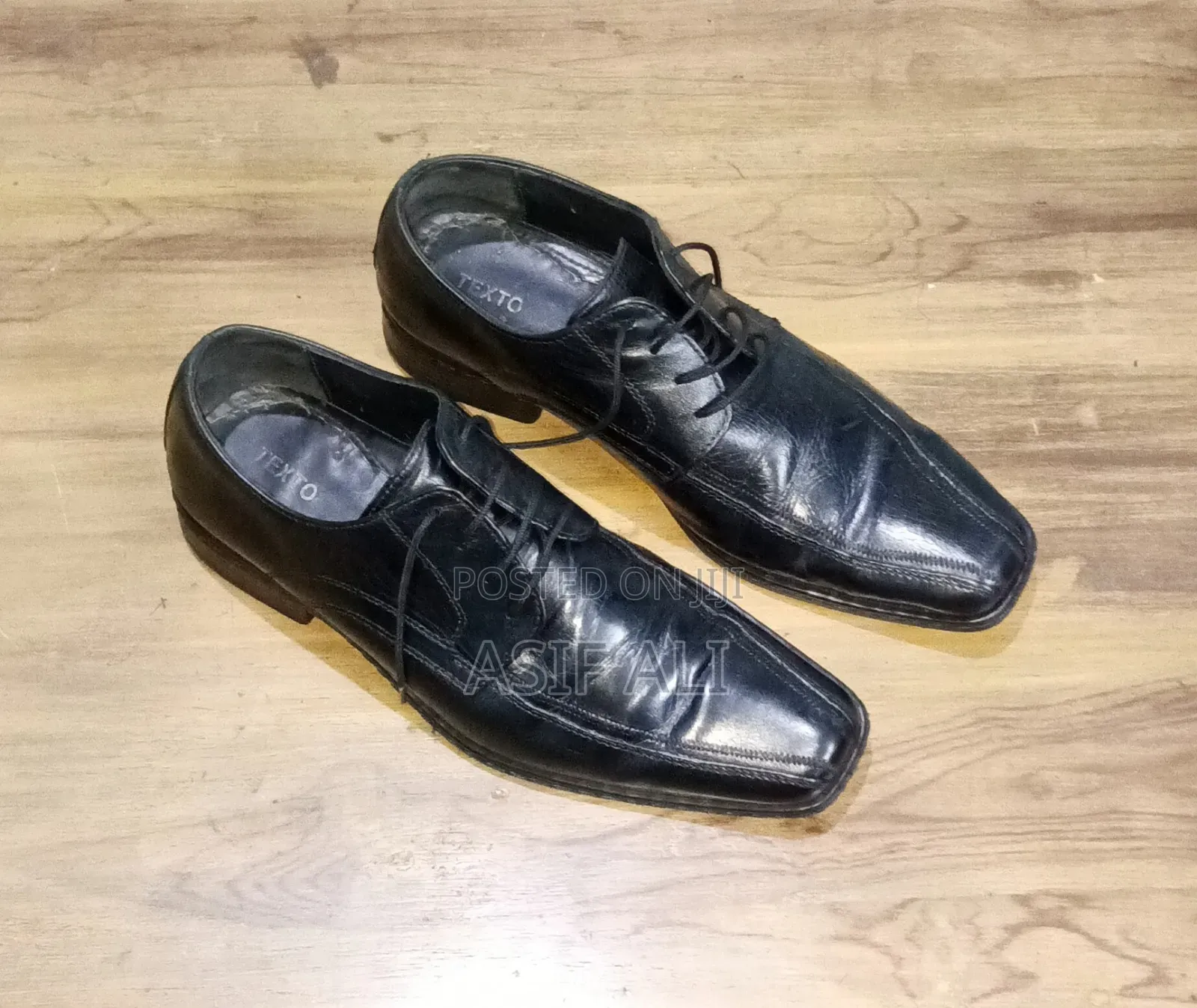 Black Leather Formal Shoe (Size :41)
