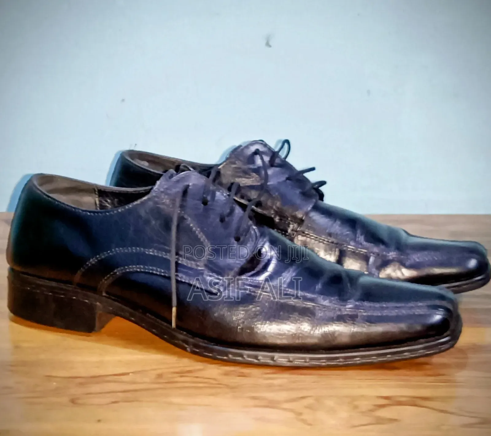 Black Leather Formal Shoe (Size :41)