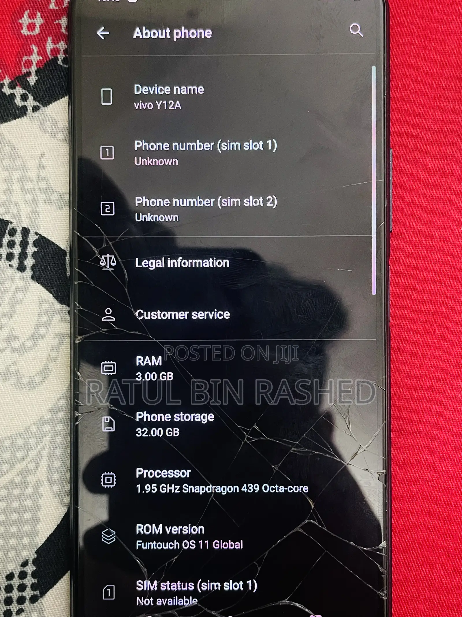 Vivo Y12 32 GB Black