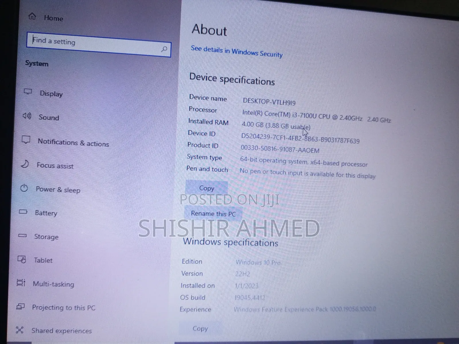 Laptop Dell Latitude 10 4GB Intel Core I3 SSHD (Hybrid) 32GB