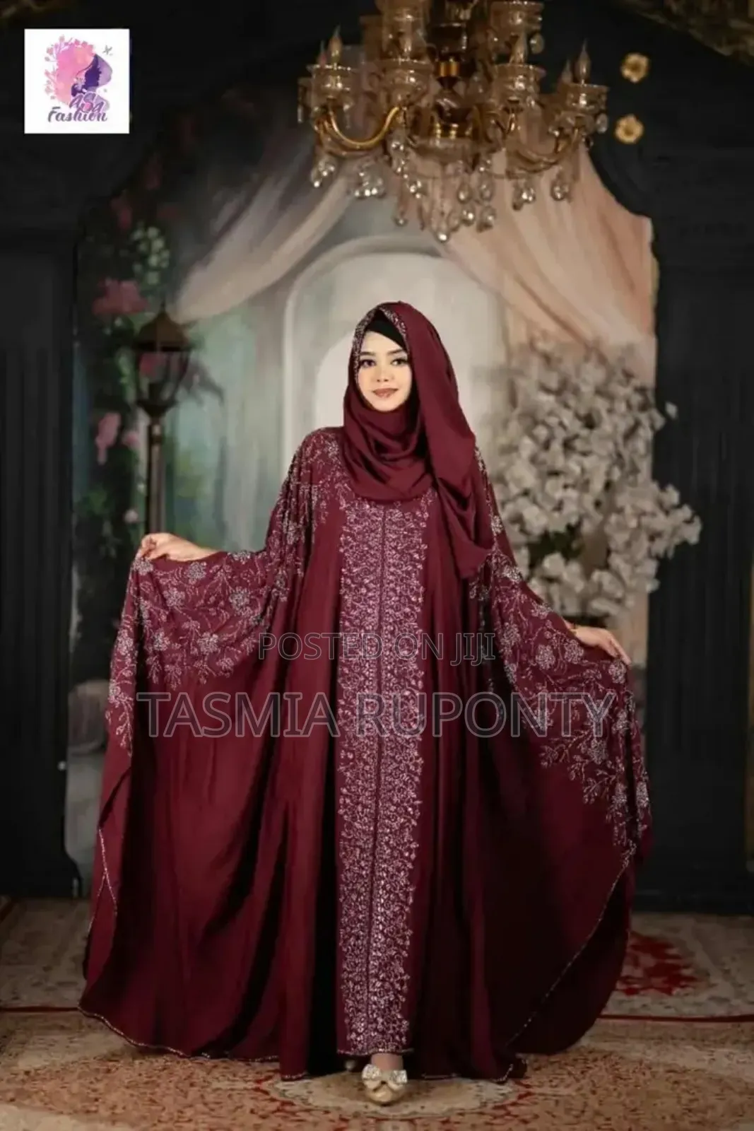 Dubai Cherry 4 Part Borka