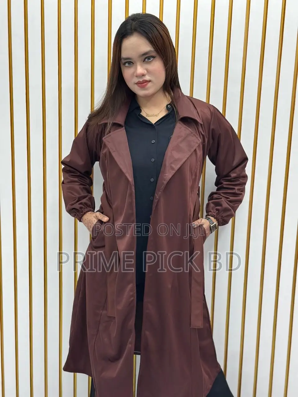 Stylish Ladies Overcoat With Belt System – Premium Winter Collection