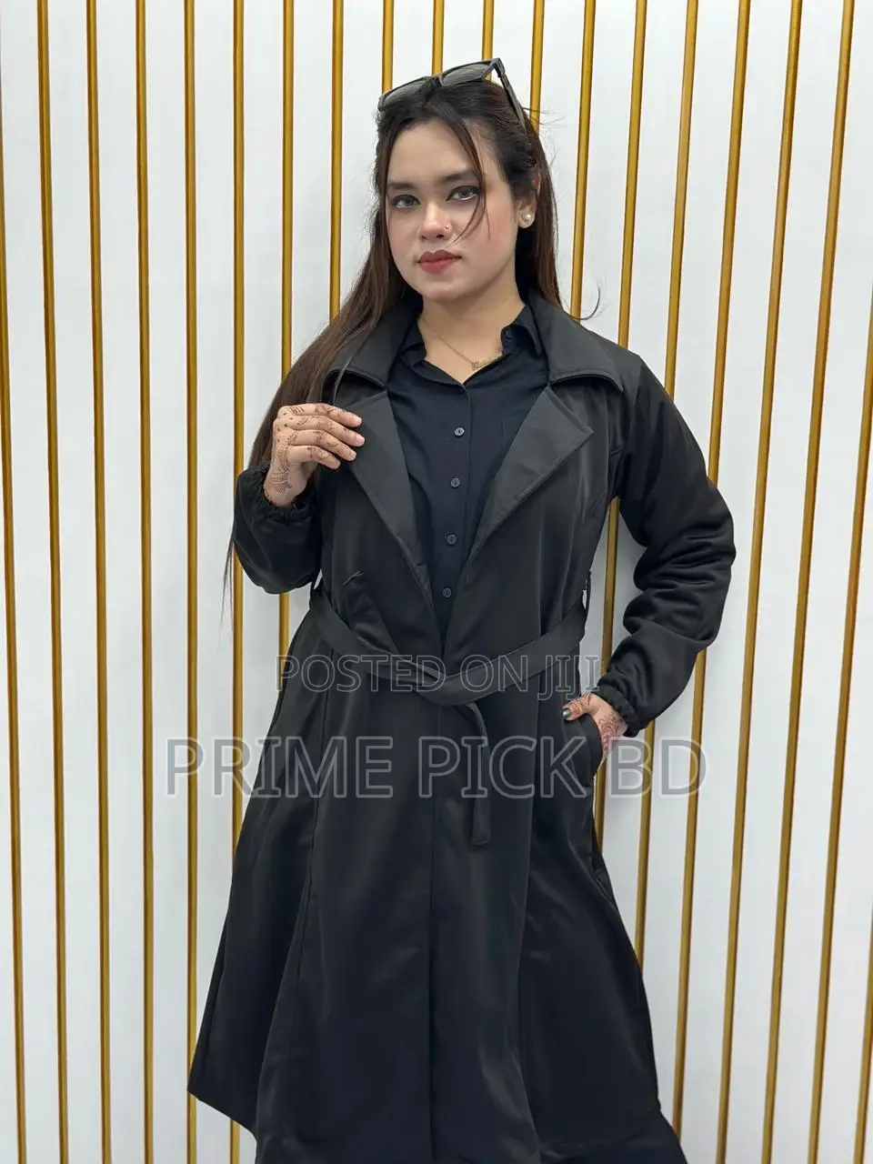 Stylish Ladies Overcoat With Belt System – Premium Winter Collection