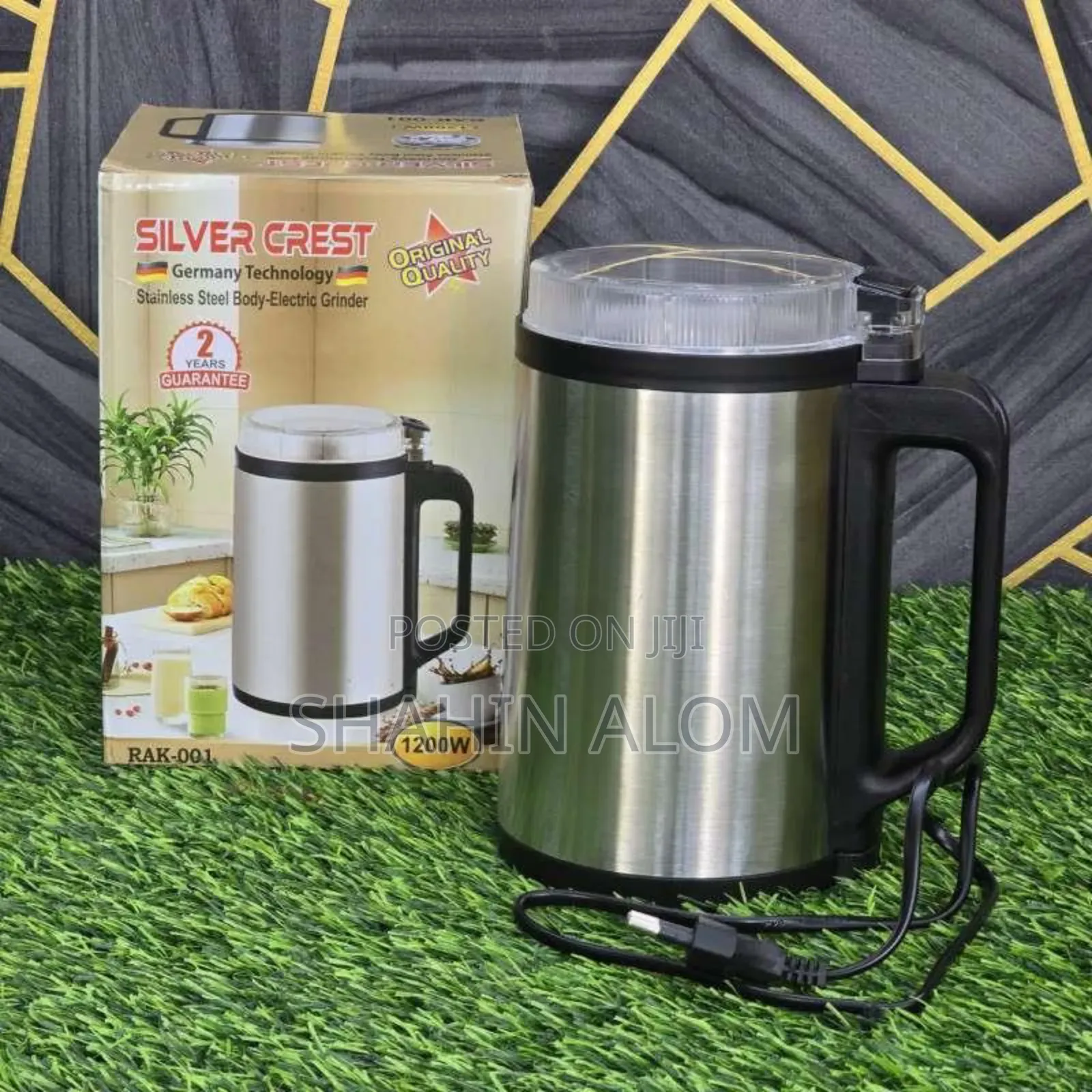 Silver Crest Rak-001 Stainless Steel Electric Grinder
