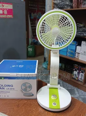 Rechargeable Folding Fan With Led Light