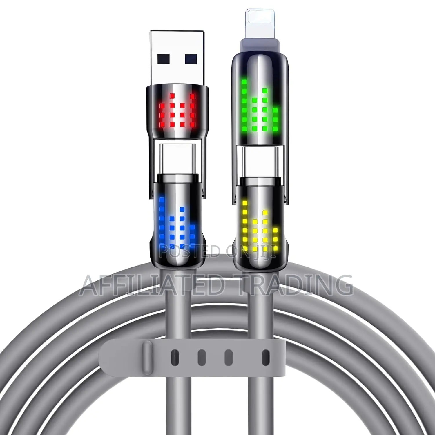 240w 4-in-1 Fast Charging Data Fast Charging Cable 1.5 Meter [60 Inch]