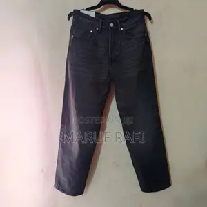 Photo - Black Denim Baggy Pant