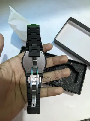 Arabic Aura Watch – Full Black Elegance