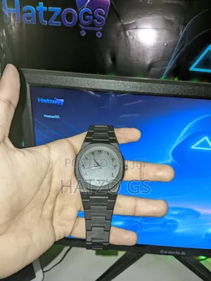 Arabic Aura Watch – Full Black Elegance