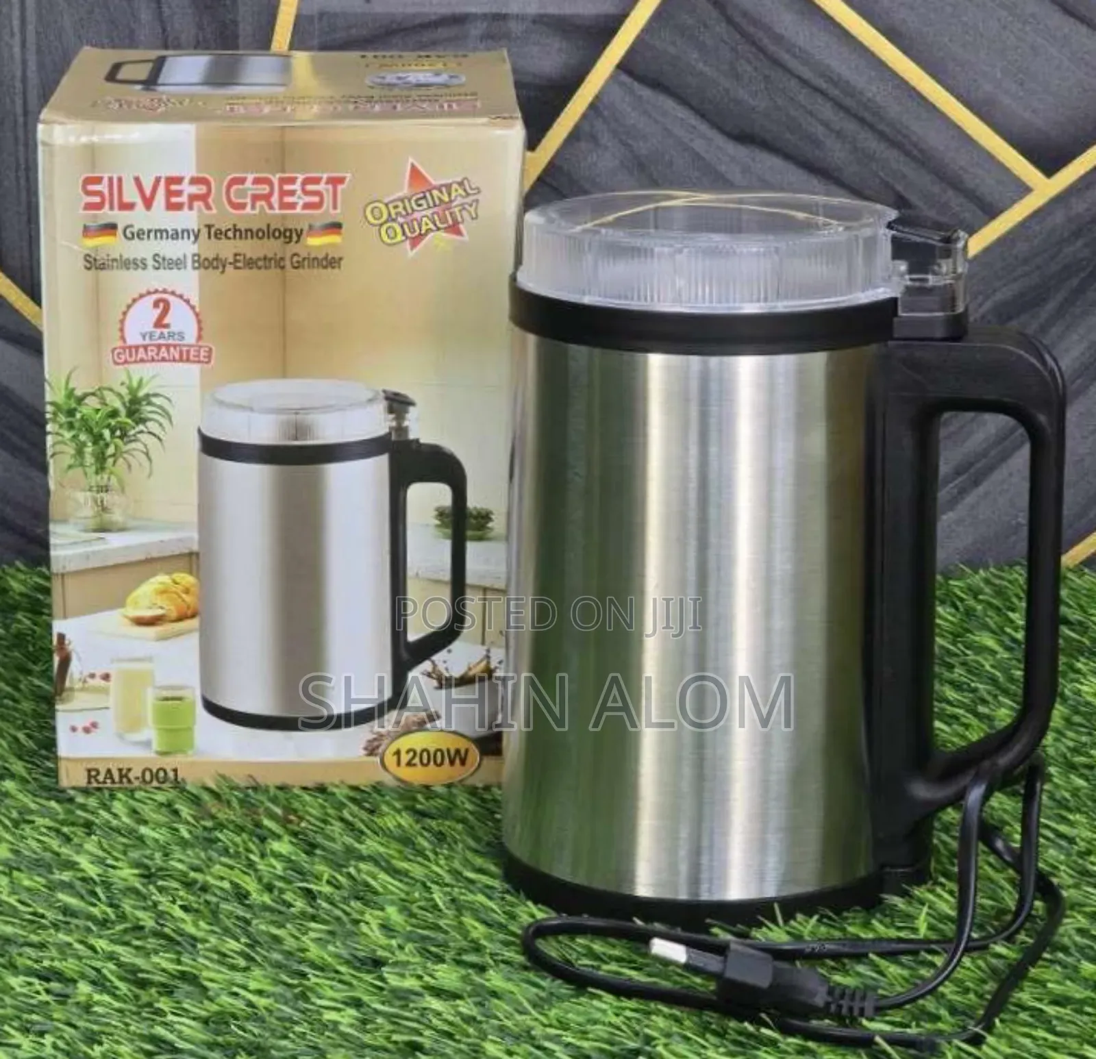 Silver Crest Rak-001 Stainless Steel Electric Grinder
