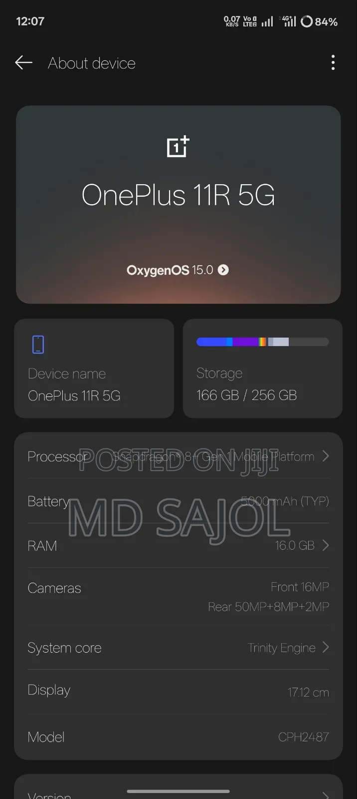 OnePlus 11R 256 GB Blue