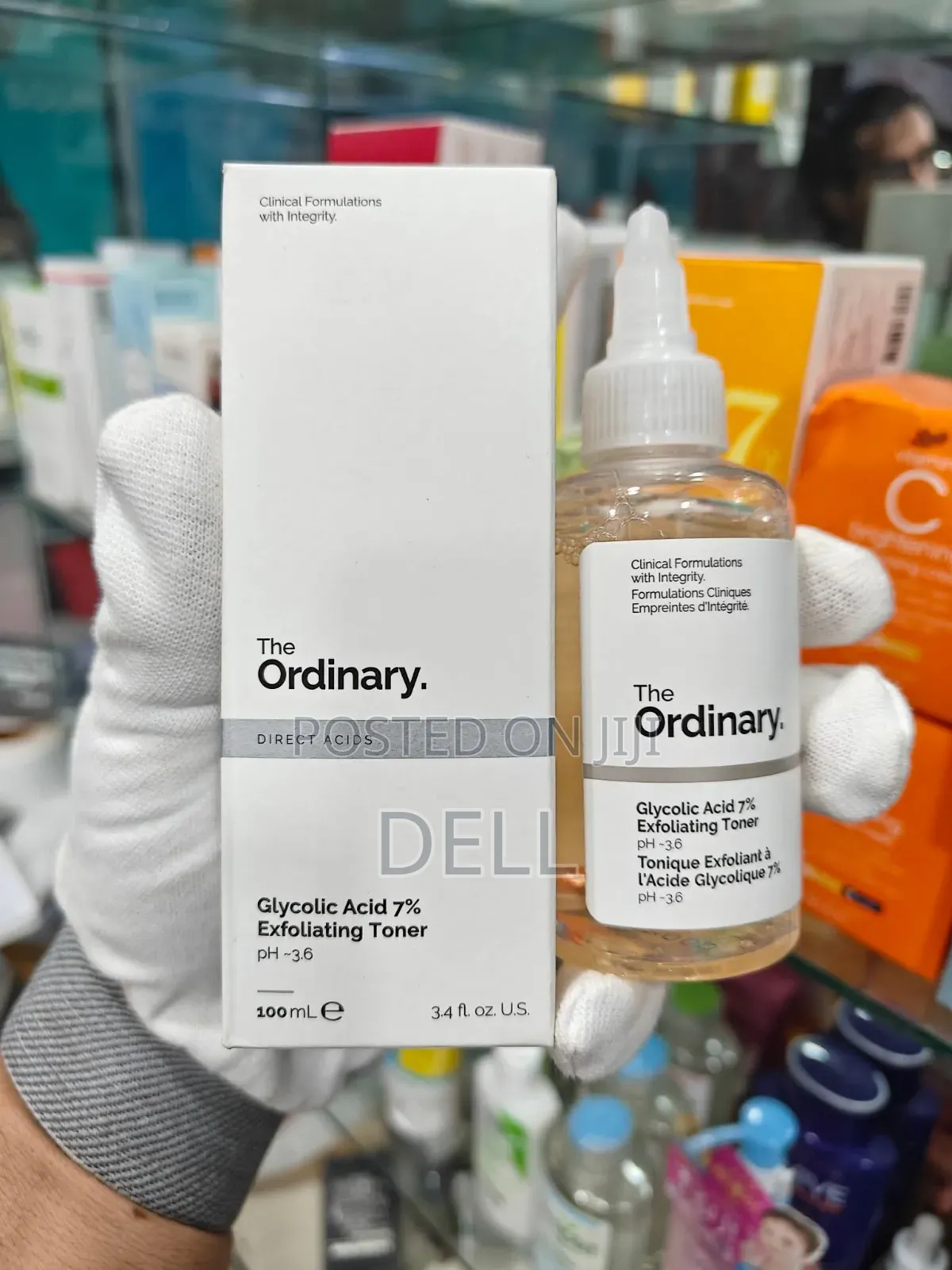 The Ordinary Glycolic Acid 7% Exfoliating Toner
Ph-3.6
100 Mle
