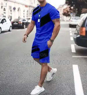 হাফ প্যান্ট টি-শার্ট কম্বো সেট
