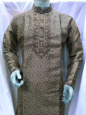 Indian Katan Panjabi | Chocolate Color | Size 40-44