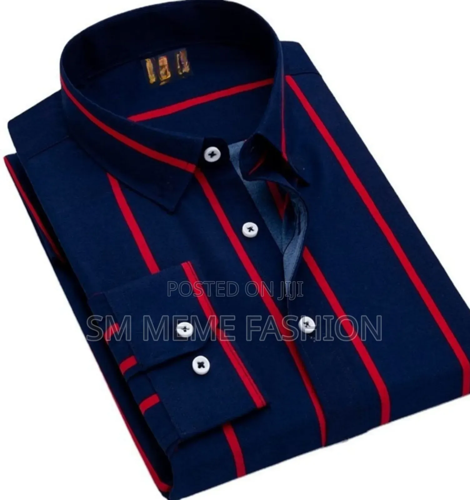 Men's Long Sleeve Stripe Print Shirt