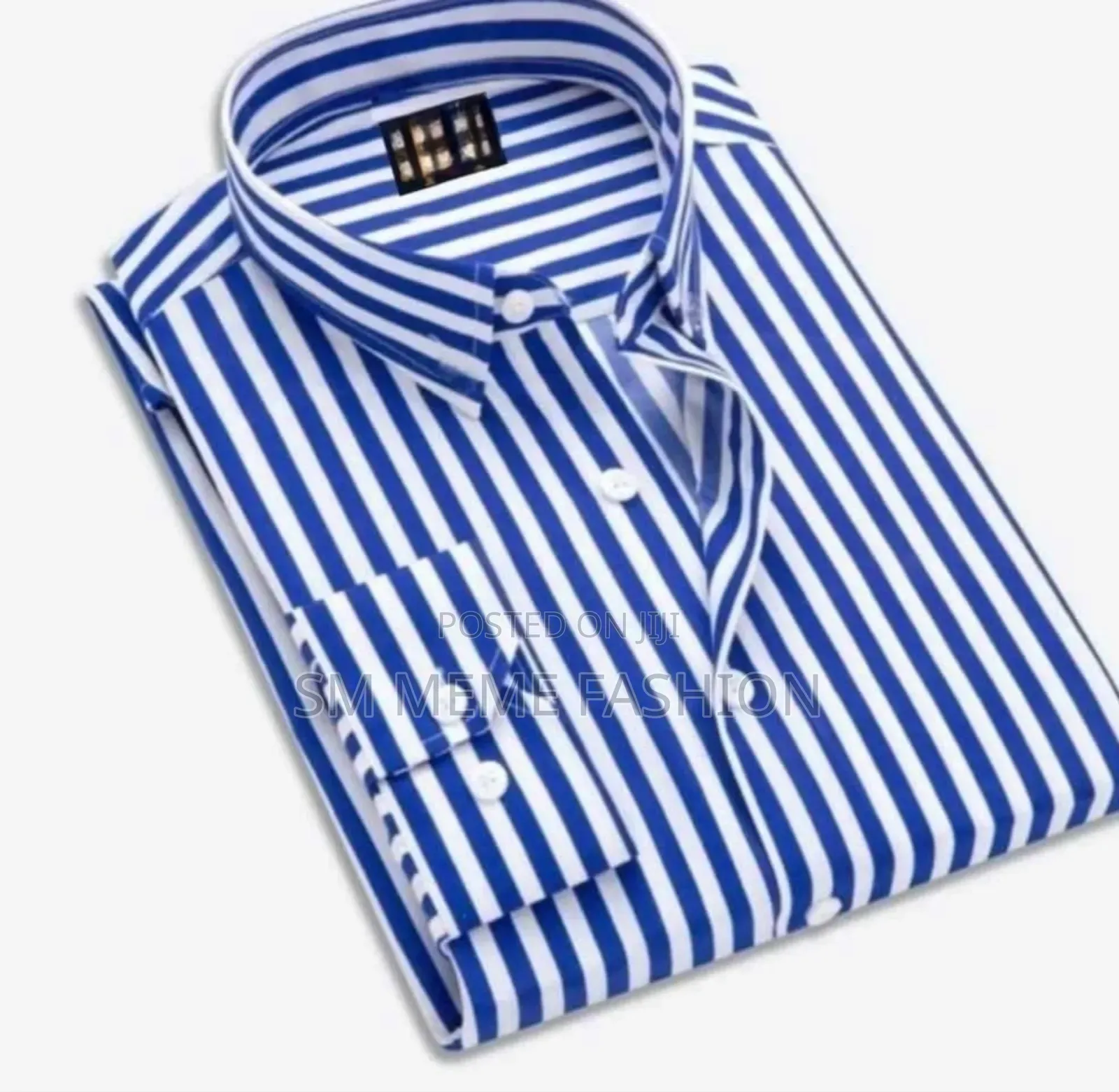 Men's Long Sleeve Stripe Print Shirt
