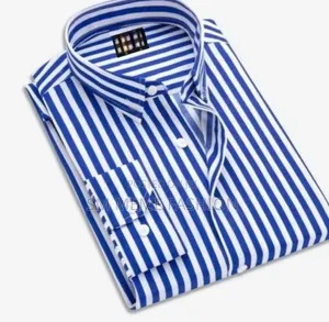 Men's Long Sleeve Stripe Print Shirt