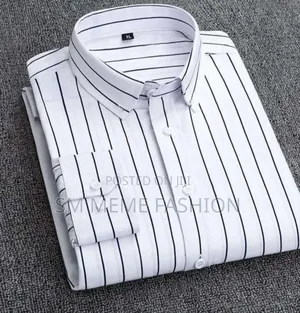 Men's Long Sleeve Stripe Print Shirt
